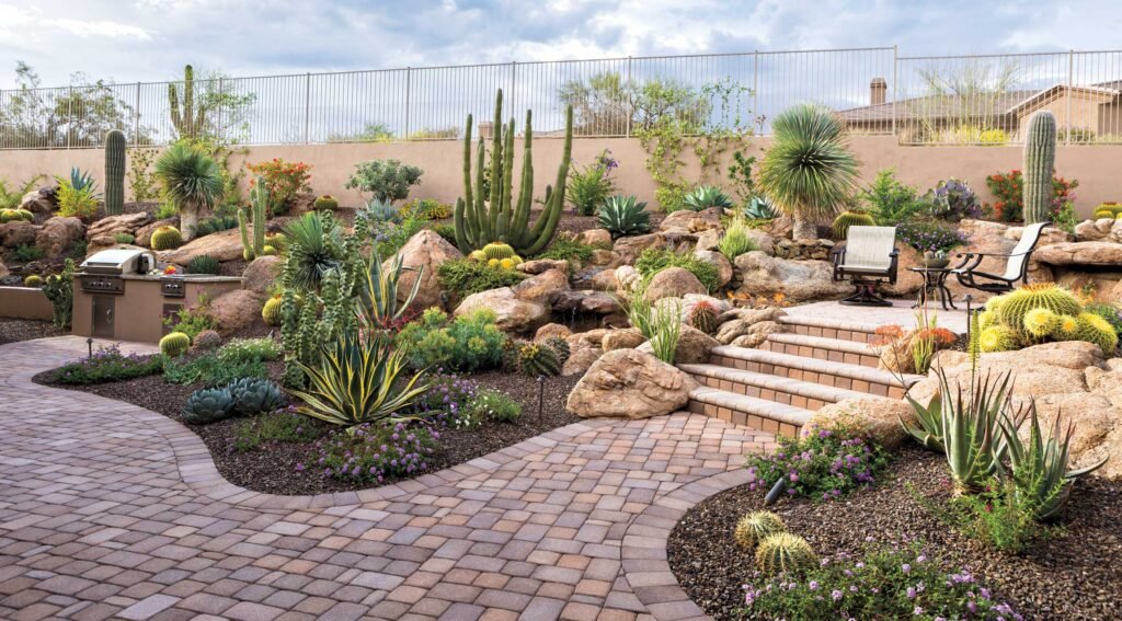 Adding several drought-tolerant plants is both beautiful and eco-conscious. This is a popular landscape design and construction practice in San Diego.